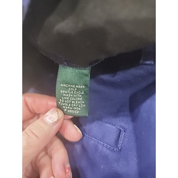 Lauren Ralph Lauren Shorts Navy Blue Mid-Rise Cotton 6.5 Inseam Women's 4 - Picture 7 of 7